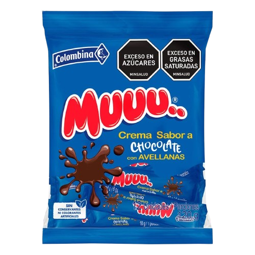 Muuu crema chocolate x 12 unds